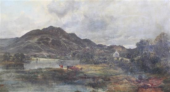 Attributed to Alexander Fraser Junior R.S.A. (1828-1899) Ben Venue from Loch Achray 40 x 73cm
